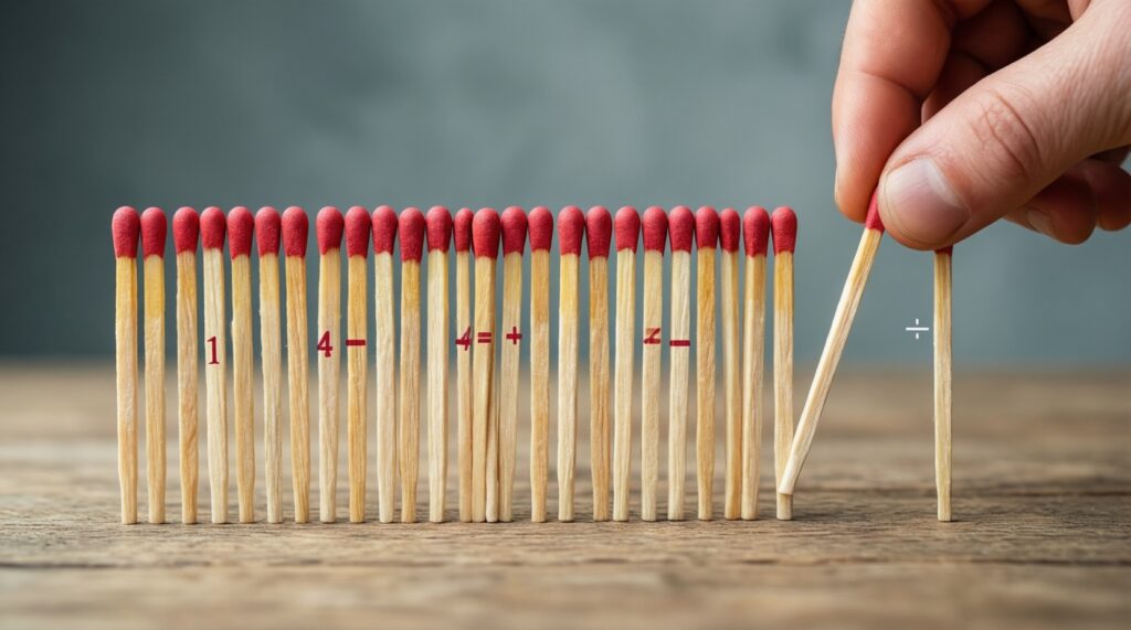 Головоломки со спичками: 7 задач с неожиданными решениями - иллюстрация